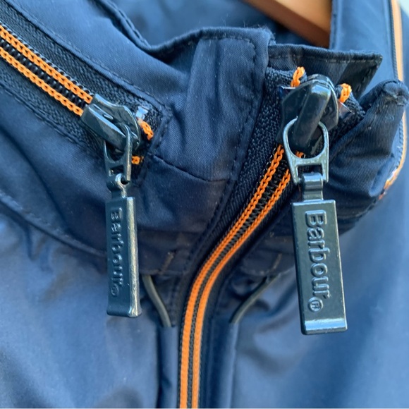 NWT NEW Barbour Menton Zip Up Waterproof Bomber Storm Force Navy Camo Jacket XXL - Picture 11 of 16